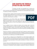 Para Que Santa Fe Tenga Un Proyecto de Futuro PDF