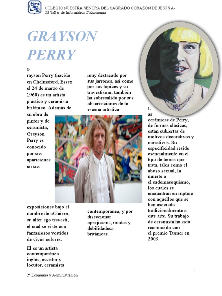 Grayson Perry: Arte y Cerámica Contemporánea | PDF