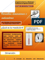 Variables, Dimensiones e Indicadores en La Investigación - Semana 5 PDF