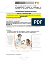 Clase de Comunicacion - Semana 30 M-24-10-2022