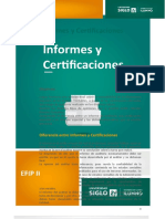 Informes y Certificaciones
