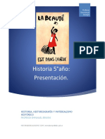 BENIGNI - Presentación. Historia, Historiografía y Materialismo Histórico 2023