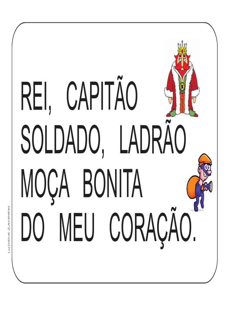 Parlenda Rei Capitão para Atividades | PDF