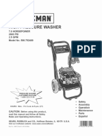 Craftsman Pressure Washer Model No. 580.752400