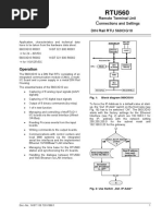 Abb Ag: Remote Terminal Unit Onnections and Settings DIN Rail RTU 560CIG10