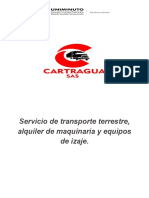 Plan de Trabajo para Cartraguas