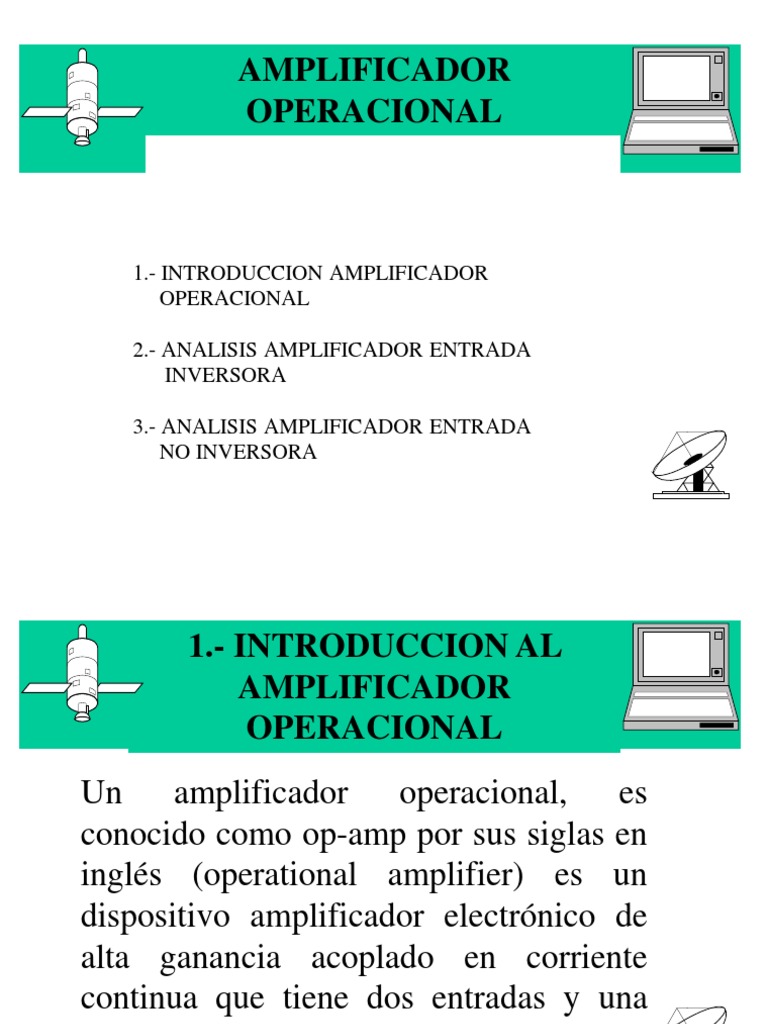 O Amplificador Operacional PDF Amplificador Amplificador