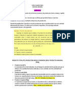 Guía examen Microeconomía: Producción, costos y rendimientos