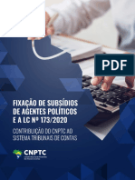 Fixação de subsídios de agentes políticos e a LC 173/2020