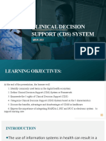 Clinical Decision Suppoort (CDS) System