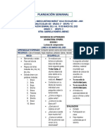 Planeacion Semana 6 Al 10 de Marzo 2023