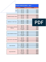 Tabela de Preços - Colegios Particulares 2023 PDF