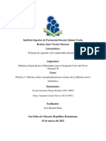 Práctica 5 Informe Sobre Conceptualizaciones Teóricas de La Didáctica de La Aritmética PDF