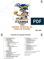 Itzamná Agenda municipal de temas de interés