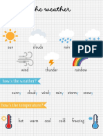 The Weather - Vocabulary PDF