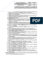 Requisitos Mínimos de Documentaciones Fraccionadoras, Importadoras de Especialidades Farmacéuticas Código INF-DIV-21