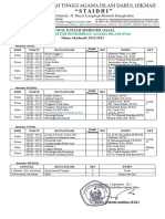 Jadwal Kuliah Semester Gasal 2022-2023 Kkni