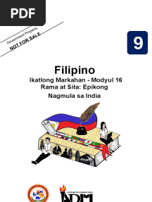 Fil9 q3 Mod16 Ramaatsitaepikongnagmulasaindia Version2 PDF