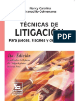 Tecnicas de Litigacion para Jueces Fiscales y Abogados PDF