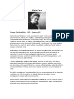 Marie Curie Premio Nobel Física 1903 Química 1911