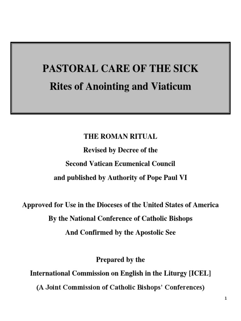 Rites of Anointing and Viaticum Guide | PDF | Sacraments | Eucharist