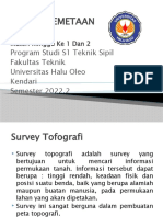 Materi Kuliah Survey Pemetaan Minggu 1 Dan 2