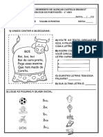 Exercício de Português 3º Bimestre Davi Marcos