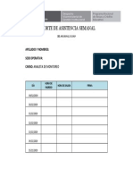 Reporte de Asistencia Analistas