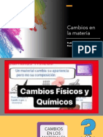 Cambio Quimico y Reacciones Quimicas