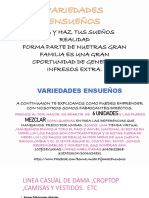 Catalogo Linea Dama Precios Variedades - Blusas PDF