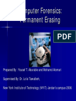 Computer Forensics - Permanent Erasing