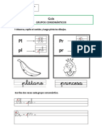 Guía grupos consonánticos pl y pr