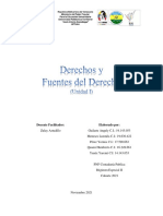 Derechos y Fuentes Del Derecho