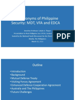 Thayer Key Acronyms of Philippine Security: MDT, VFA, EDCA