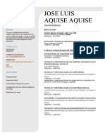 Jose Luis Aquise Aquise CV Actualizado