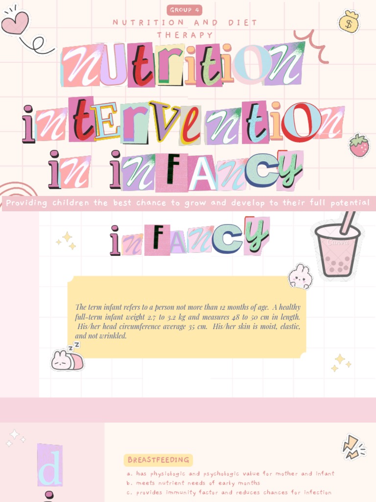 Nutrition and Diet Therapy for Infants: A Comprehensive Guide to