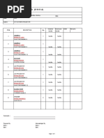 SYSTEM Test Sheet