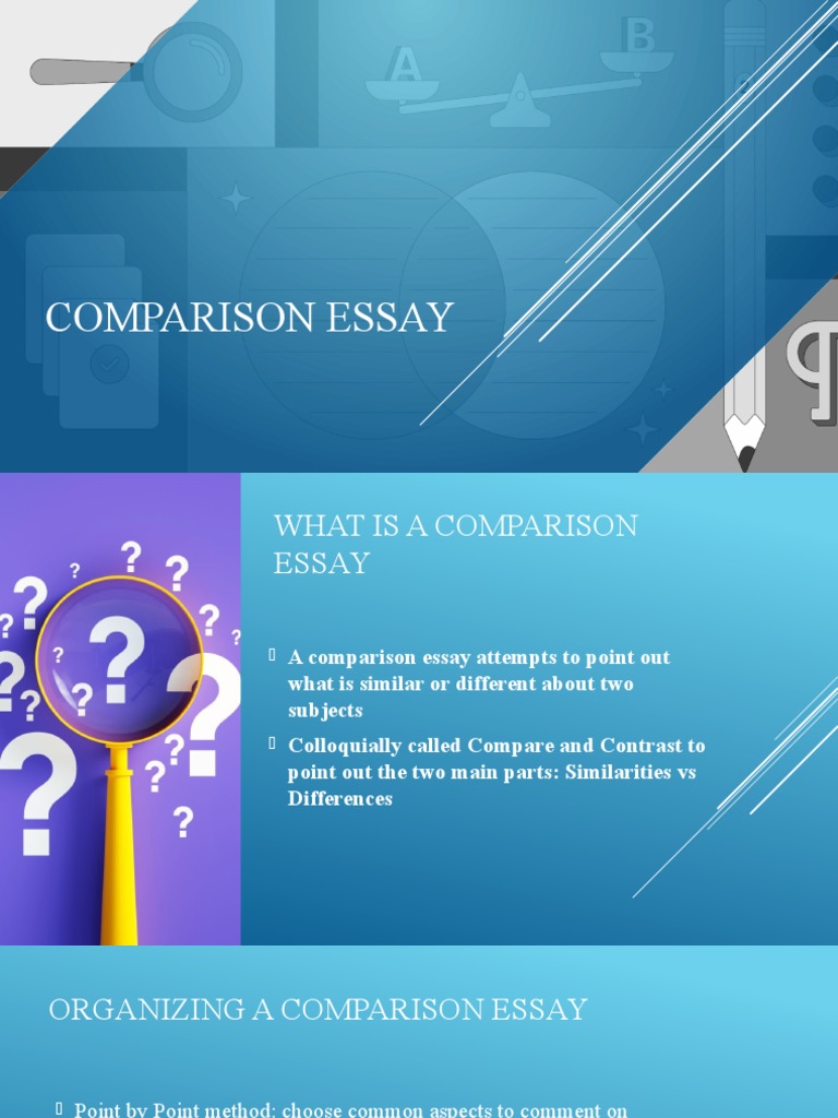 Structuring a Comparison Essay | PDF | Essays | Learning
