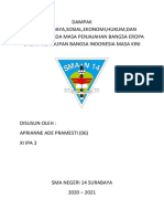 Makalah DAMPAK POLITIK, BUDAYA, SOSIAL, EKONOMI, HUKUM, DAN PENDIDIKAN PADA MASA PENJAJAHAN BANGSA EROPA DALAM KEHIDUPAN BANGSA