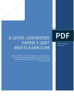 Chemistry A Level Paper 3 2007