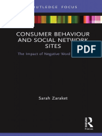 (Routledge Focus On Business and Management) Sarah Zaraket - Consumer Behaviour and Social Network Sites - The Impact of Negative Word of Mouth-Routledge (2020) PDF