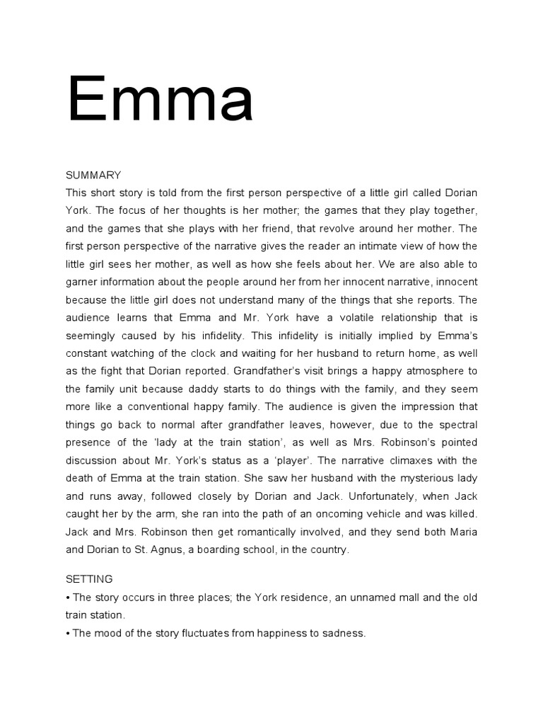 Emma PDF Emma (Novel) Friendship