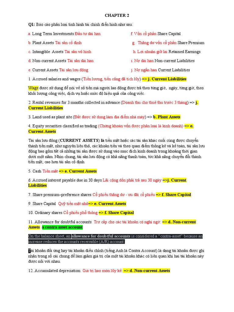 Accounting KEYS CHAPTER 2 | PDF
