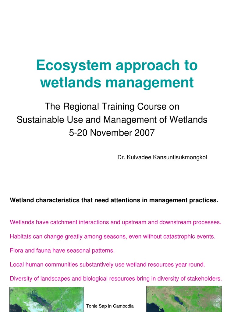 14 Ecosystem Approach Wetlands Management Presentation 2 | PDF ...