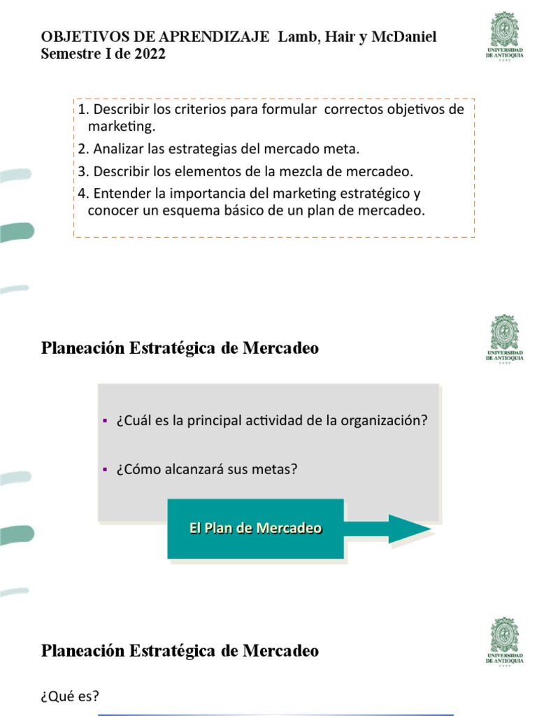 Objetivos y Estrategias de Mercadeo 2022 | PDF | Marketing | Mercado ...
