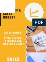 Sales Forecast Sales Budget