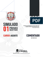 Definição de objetivos e provas para agente da PCDF