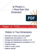 Motion in Two Dimensions