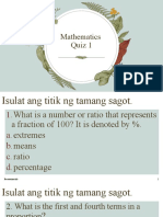 Math Quiz 1