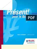 Bloq Quebecois 2008 English Platform